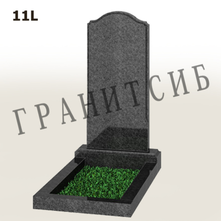 Надгробный памятник эконом №11 Dark Gray (1000)