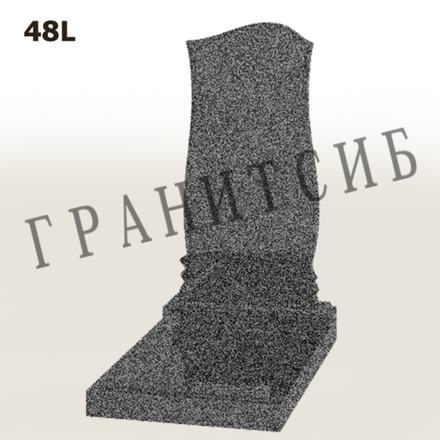 Гранитный памятник эконом №48 (1000) Dark Gray