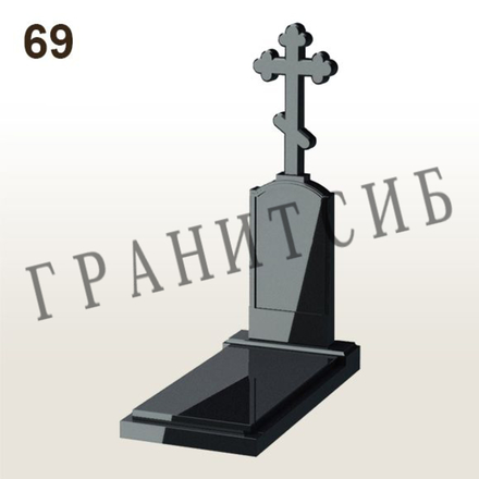 Крест на могилу из гранита №69