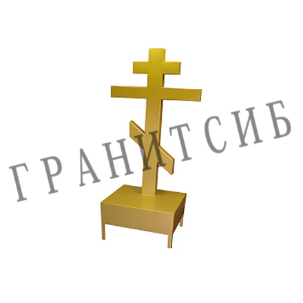 Крест на могилу металлический №1