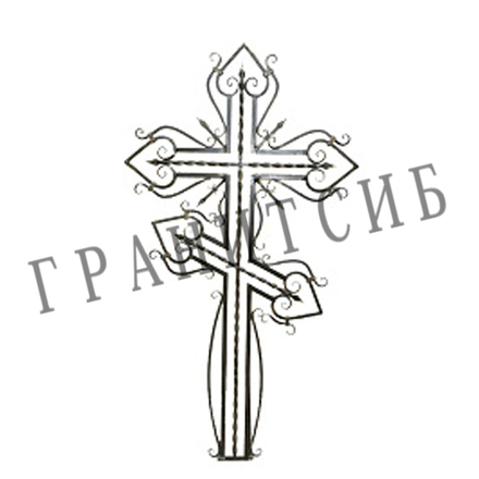 Крест на могилу из металла №5