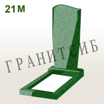 Гранитный памятник эконом №21 (800) Green
