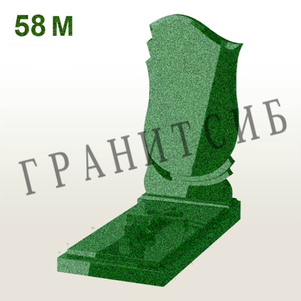 Гранитный памятник эконом №58 (800) Green